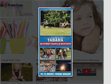 Tablet Screenshot of kidsclub.ro